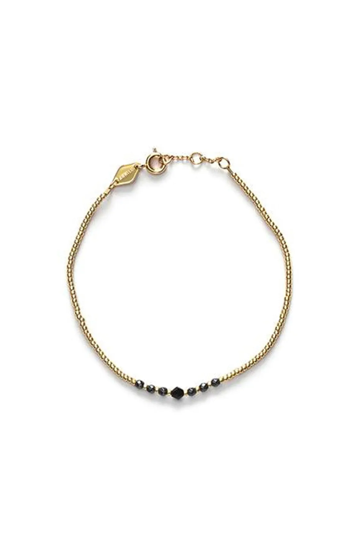 Armbånd - Bead u0026 Gem Black/Gold