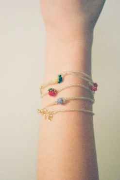 Armbånd - Mini Beaded Bright Orange