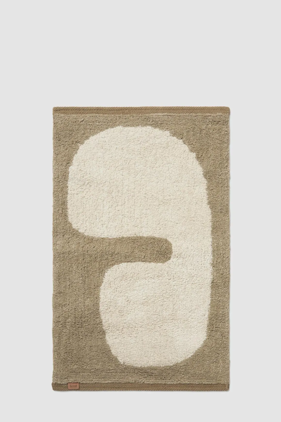 Badematte - Lay Washable Dark Taupe/Off-White 50x70cm