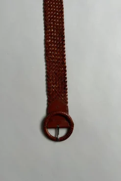 Belte - Wrapped Leather Circle Buckle Tan