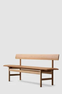 Benk - BM Bench 3171 Lys Oljet Eik /Omni Cognac 307
