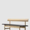 Benk - BM Bench 3171 Såpet Eik / 98 Sort Lær