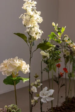 Blomst - Hortensia H55cm Hvit