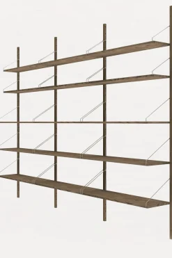 Bokhylle - Library Dark Oak H1852 Triple Set