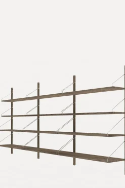 Bokhylle - Library Dark Oak H1148 Triple Set