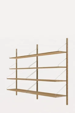 Bokhylle - Library Natural Oak H1148 Double