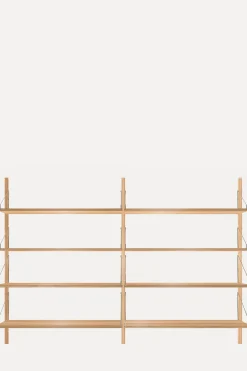 Bokhylle - Library Natural Oak H1148 Double