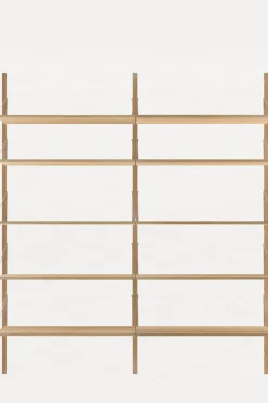 Bokhylle - Library Natural Oak H1852 Double