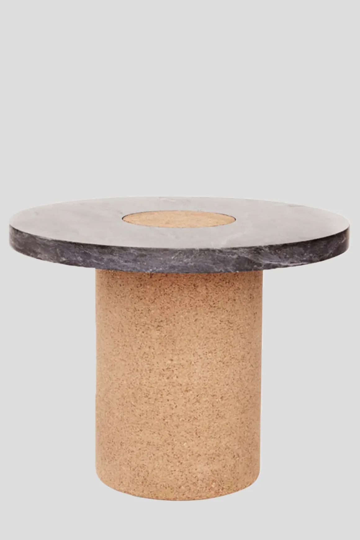 Bord - Sintra h42cm dia60cm Black Marble/Cork