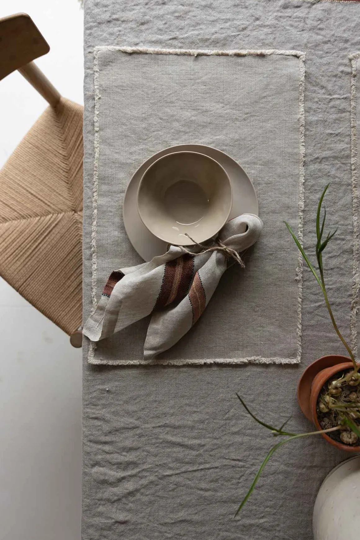 Bordbrikke - Pacific 35x50cm Flax