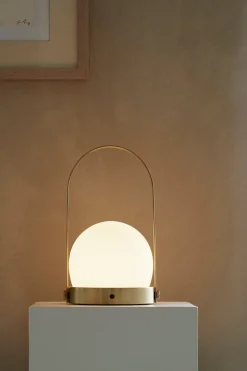Bordlampe - Carrie Portable LED Brushed Brass