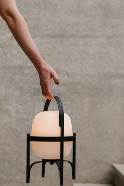 Bordlampe - Cestita Alubat Black Metallic