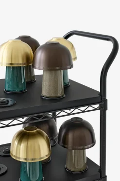 Bordlampe - SH8 Raku Portable Blue Green/Brass