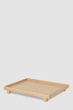 Brett - Bon Wooden Tray L B36xH6xD47cm Eik