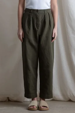 Bukse - Cotton Linen Herringbone