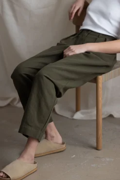 Bukse - Cotton Linen Herringbone