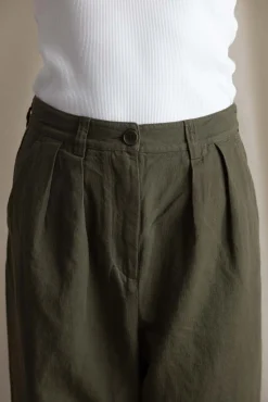 Bukse - Cotton Linen Herringbone