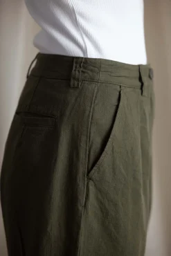 Bukse - Cotton Linen Herringbone