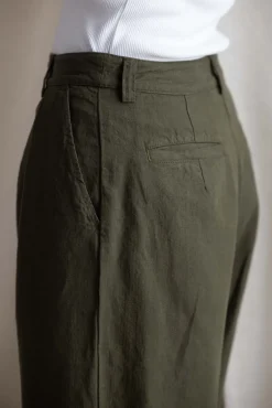 Bukse - Cotton Linen Herringbone