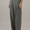 Bukse - High Waist Twill Stone Grey
