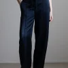 Bukse - Mid Rise Double Waistband Drawstring Pant