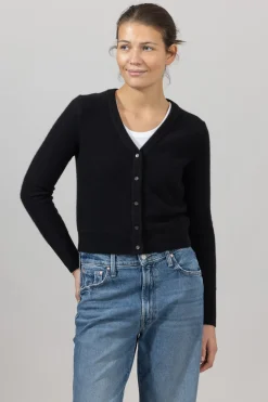 Cardigan - Boiled Button Black