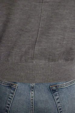 Cardigan - Classic Merino Cardigan Gray Melange