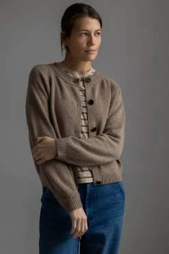 Cardigan - Eden Raglan Linseed