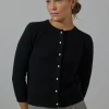 Cardigan - Pearl Button Black