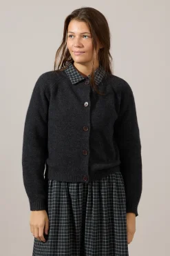 Cardigan - Raglan Charcoal