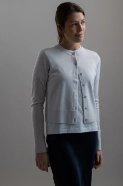 Cardigan - Tipped Half Moon