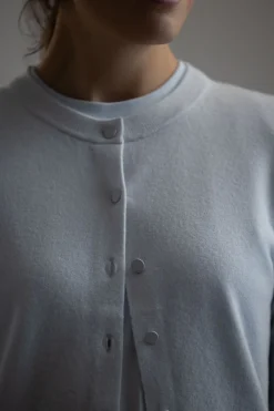 Cardigan - Tipped Half Moon