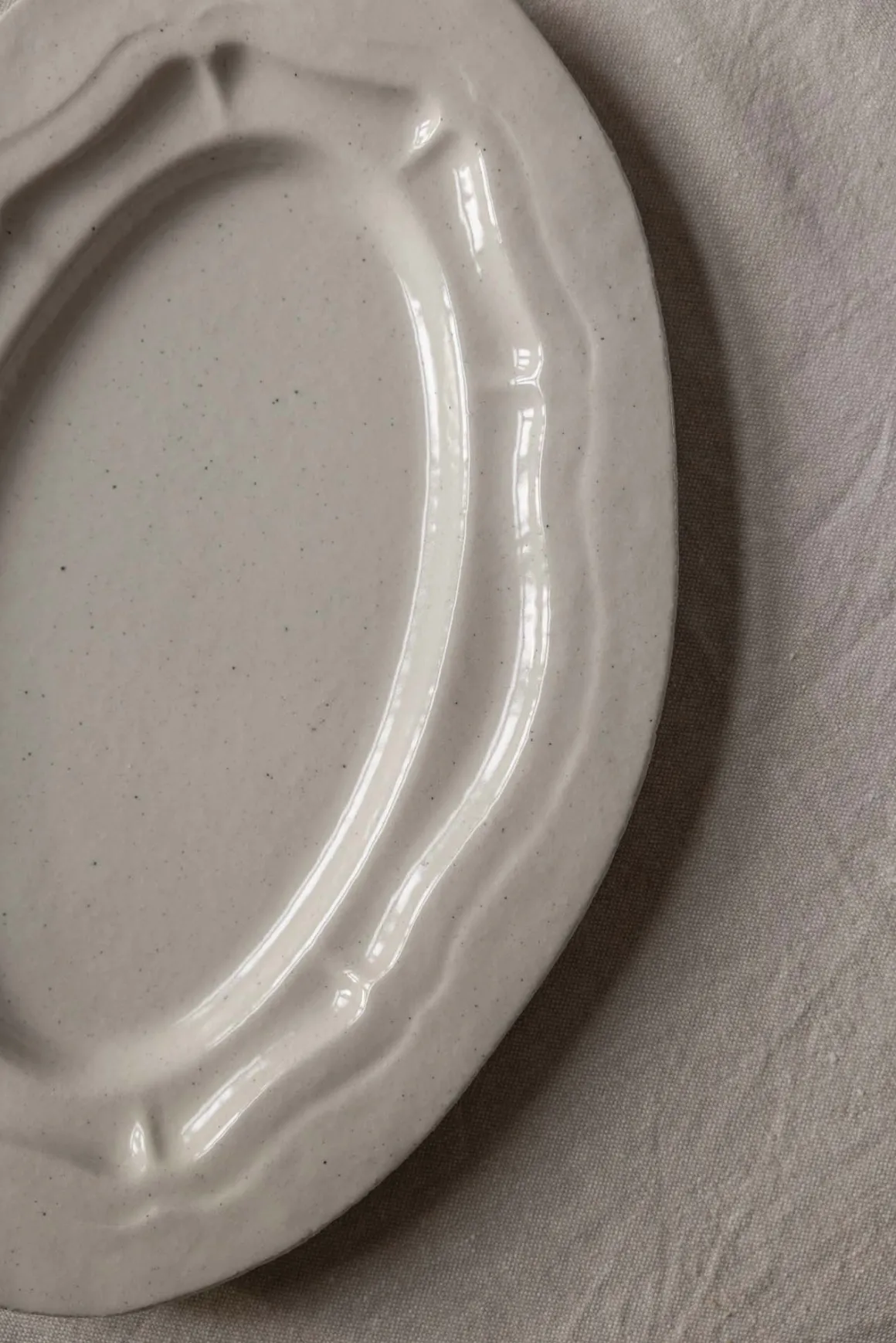 Fat - Oval Refectoire S Sable Brillant