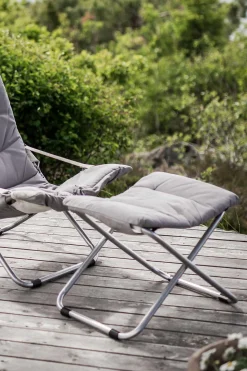 Fotskammel - Chico Soft m/Pute Lys Grå