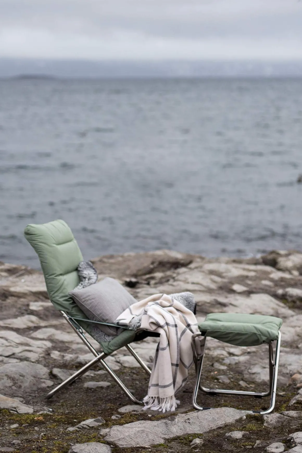 Fotskammel - Chico Soft m/Pute Sage Green