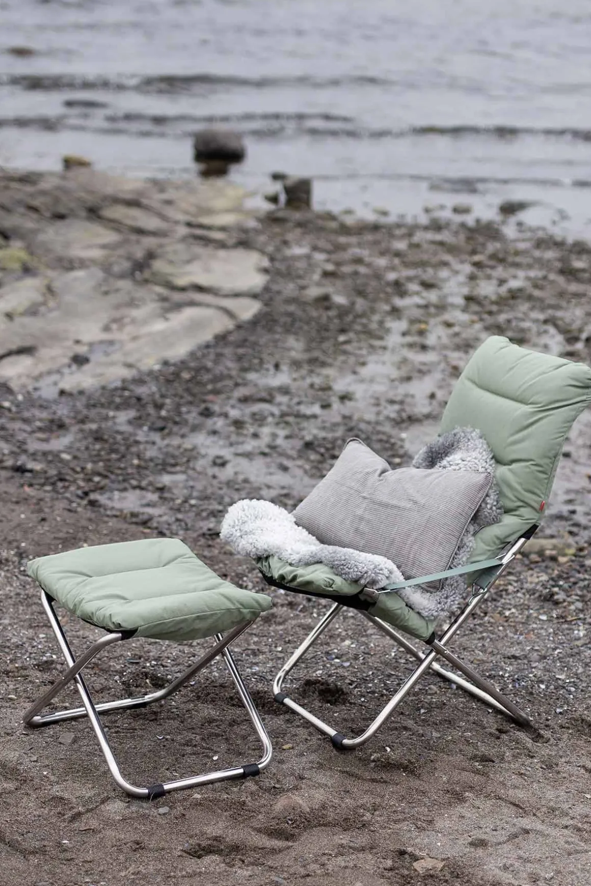 Fotskammel - Chico Soft m/Pute Sage Green