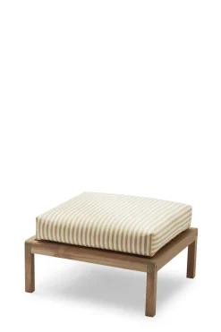 Fotskammel - Virkelyst H43cm Golden Yellow Stripe