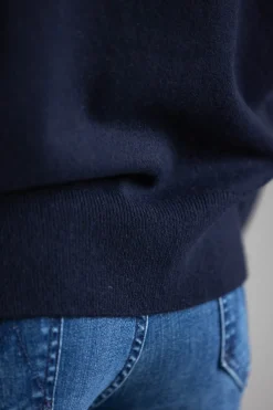 Genser - Contrast Collar Polo Coastal/Off-White