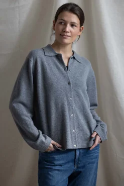 Genser - Monterey Button Down Polo Gray Melange