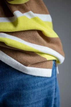 Genser - Striped Rugby Lemon/Almond