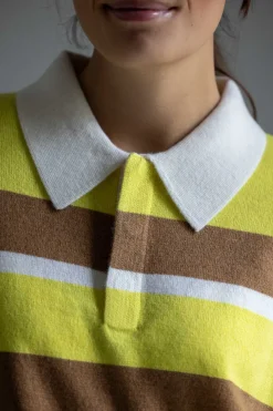 Genser - Striped Rugby Lemon/Almond