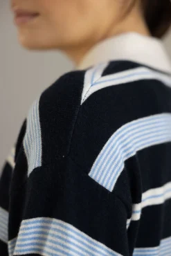 Genser - Striped Rugby Midnight Kombo