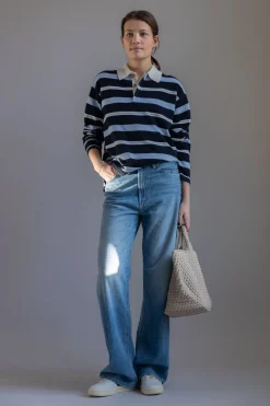 Genser - Striped Rugby Midnight Kombo