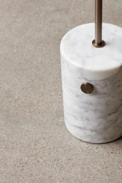 Gulvlampe - JWDA White Marble/Bronzed Brass