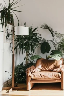 Gulvlampe - TMM Natural Oak White Parchment