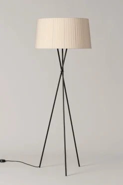 Gulvlampe - Tripode G5 Black/Natural