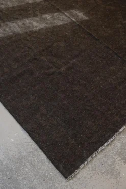 Gulvteppe - Kelim No.35 287x205cm Dark Grey/Brown/Black