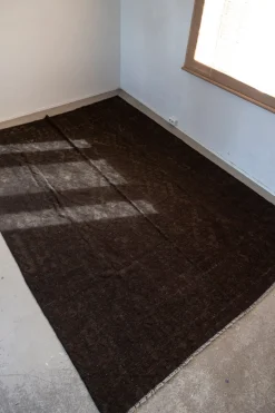 Gulvteppe - Kelim No.35 287x205cm Dark Grey/Brown/Black