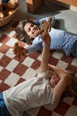 Gulvteppe - Mara Washable Rug Rust/Warm Sand 90x150cm