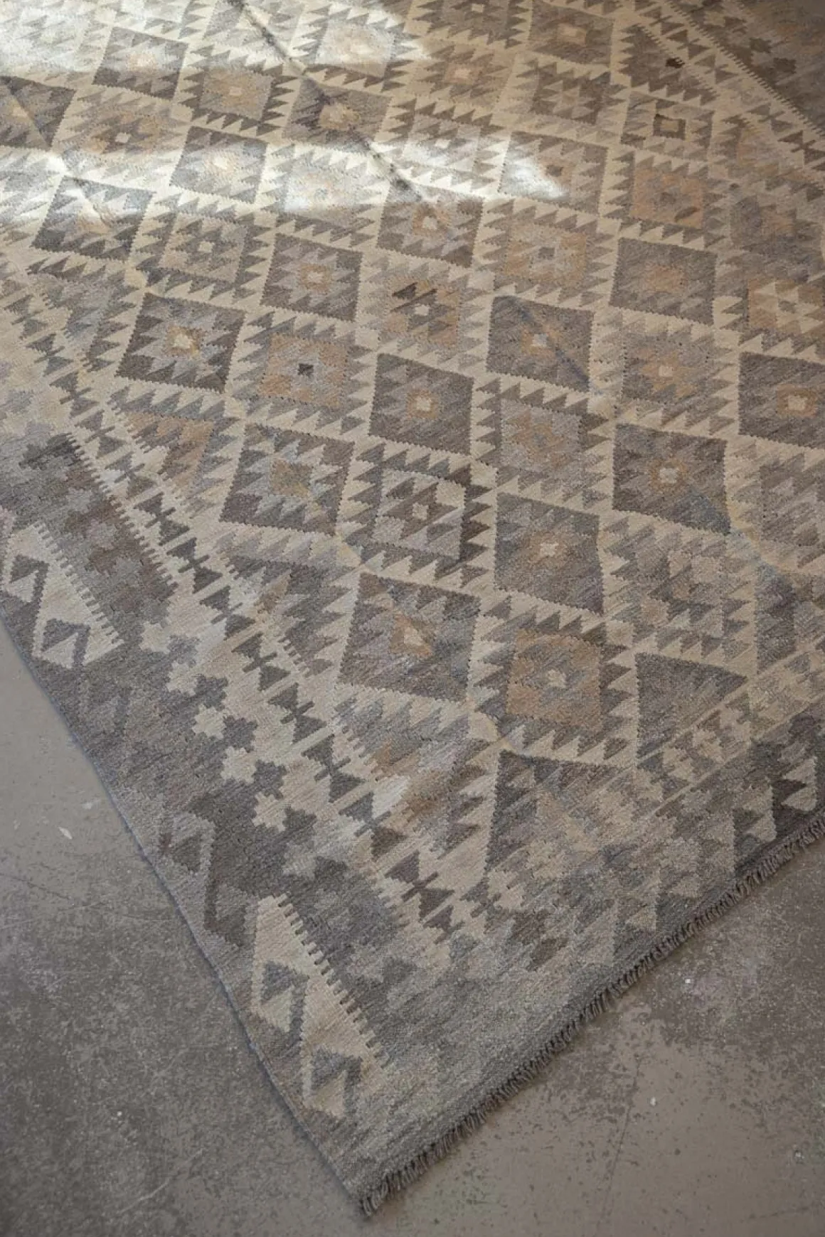 Gulvteppe - Natural Kelim 200x300 Light Grey